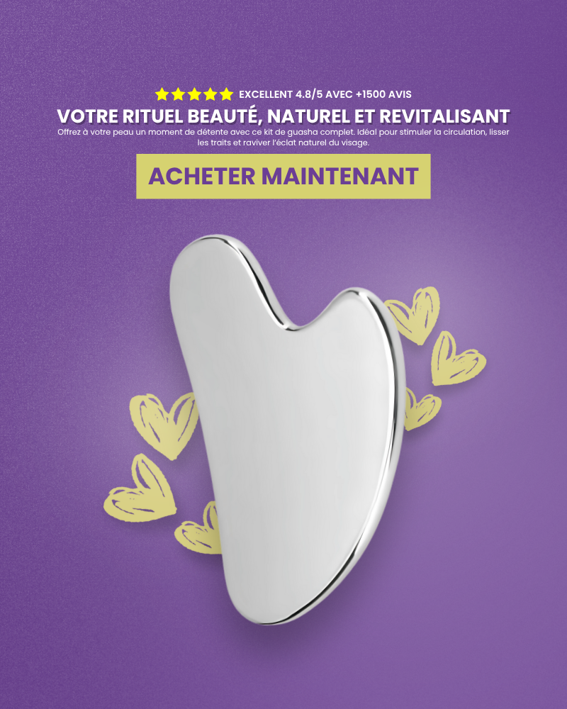Guasha Produit de relaxation Guasha santé Rituel santé naturel revitalisant. Guasha produit de détente naturel, stimuler la circulation, lisser les traits, amincir le visage. 